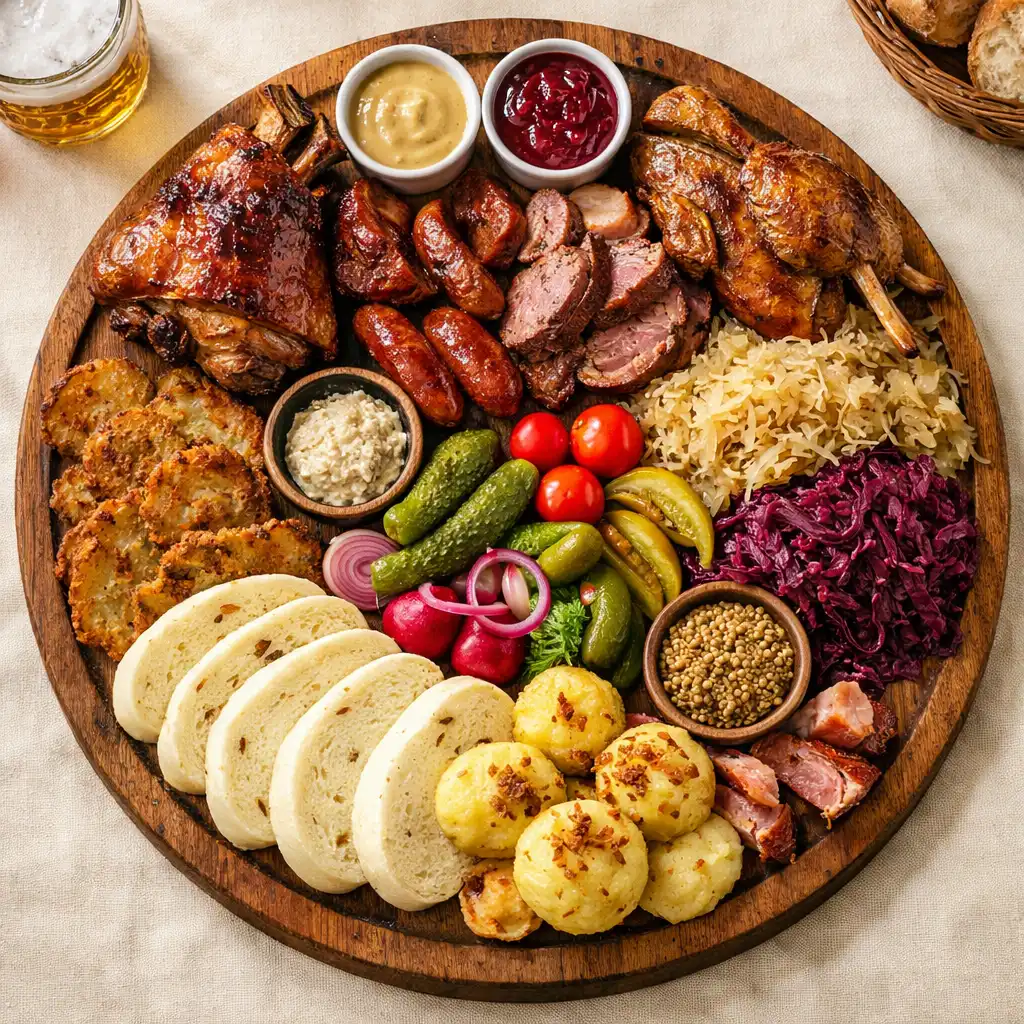 Talíř Hostiny — degustační talíř s českými specialitami